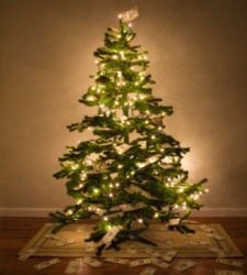 arbol navidad dolar