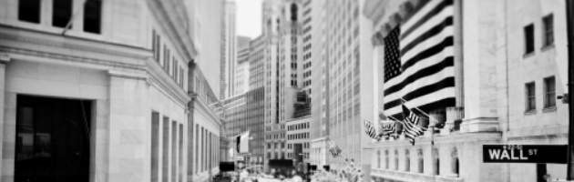 wall street blanco y negro