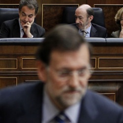 Rajoy, Rubalcaba y Zapatero