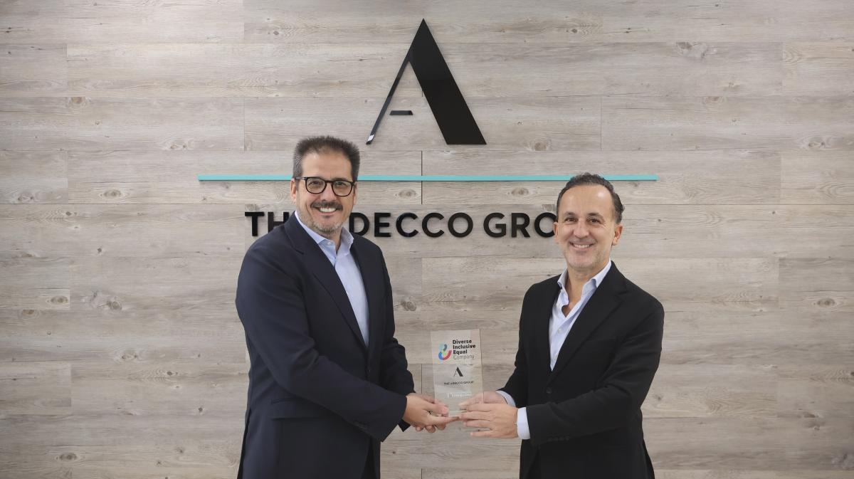 El Grupo Adecco recibe el distintivo ?Diverse, Inclusive &amp; Equal Company? del Club de Excelencia en Sostenibilidad | Foto de Grupo Adecco