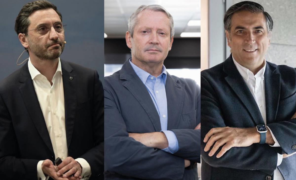 Christian Costaganna, CEO de Nissan España; José María Galofré, CEO de Volvo Cars España; y Miguel Carsi, CEO de Toyota España