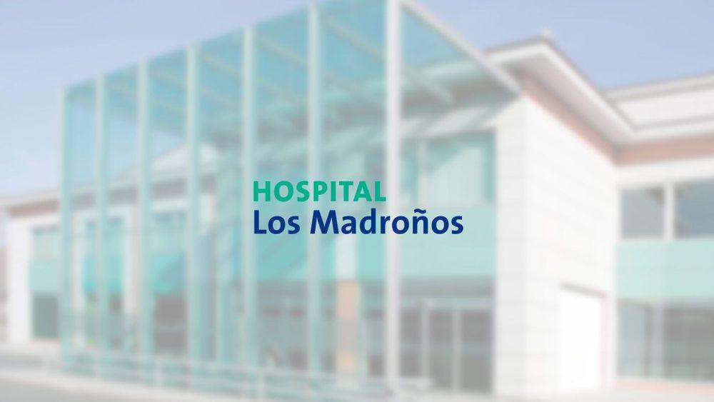Cabecera y logo del Hospital Los Madroños