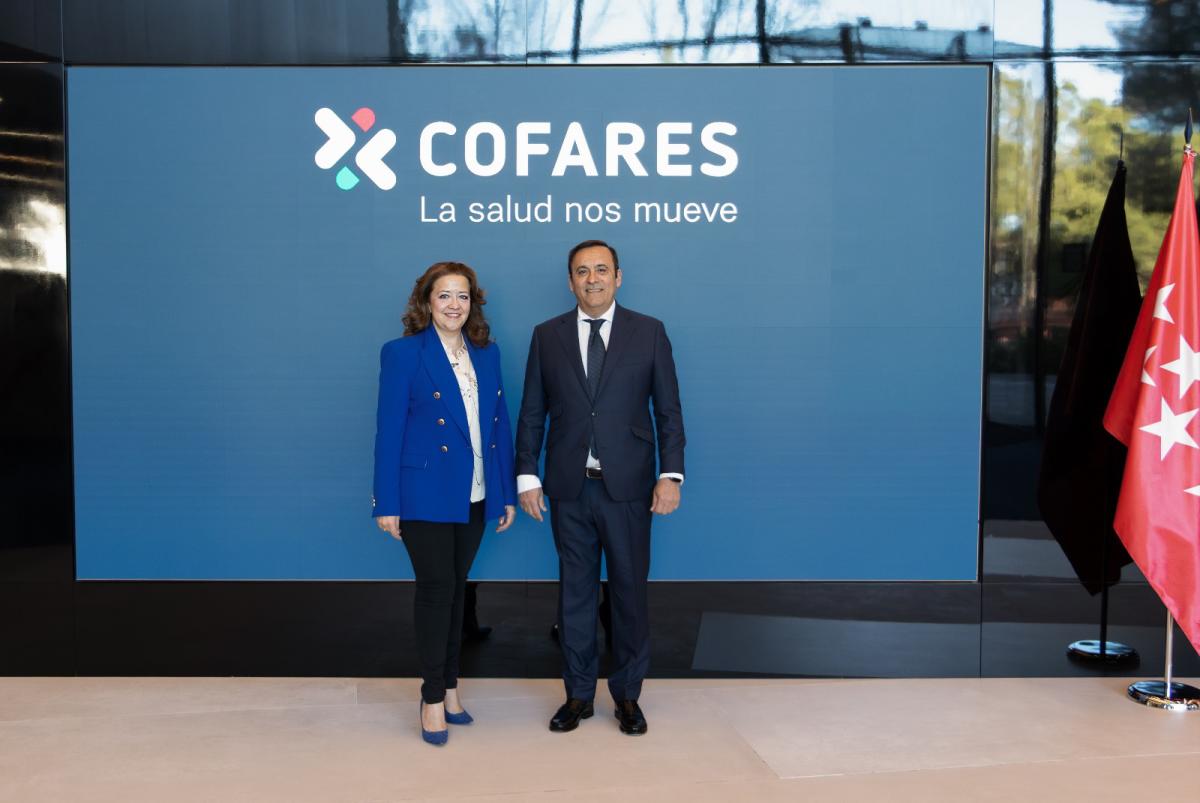 Fátima Matute y Eduardo Pastor en Welnia, sede de Cofares | Foto de Cofares