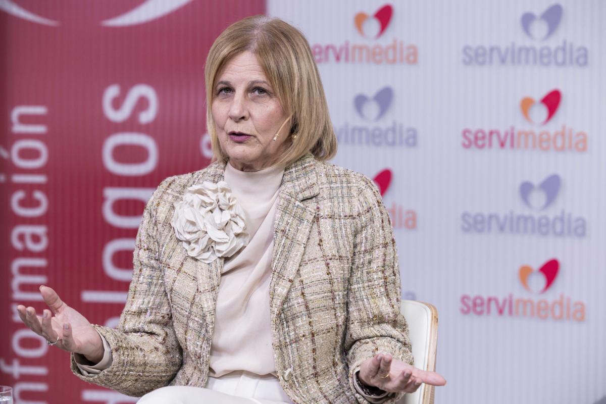 María José García-Pelayo, en una entrevista en Servimedia | Foto de Servimedia