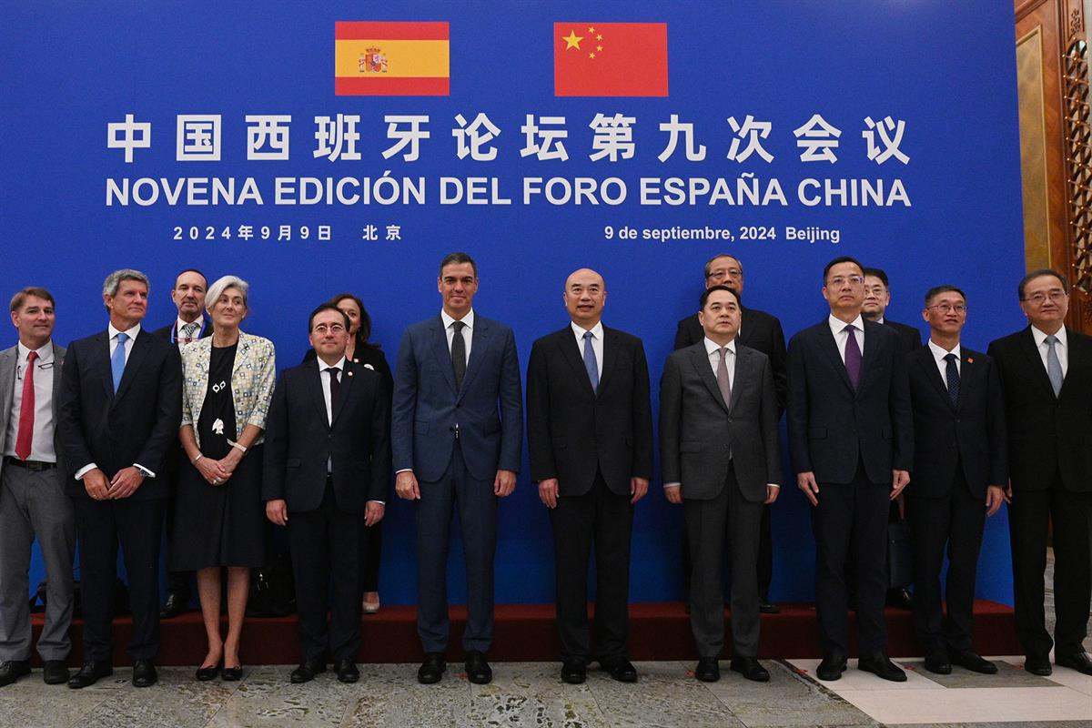 Pedro Sánchez, durante su última visita a China en septiembre de 2024 | Foto de Pool Moncloa/Borja Puig de la Bellacasa
