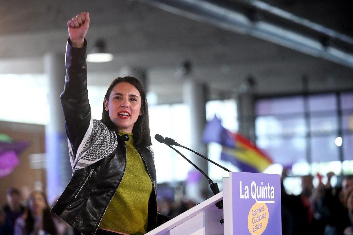 Irene Montero, al intervenir en la V Asamblea Ciudadana Estatal | Foto de Podemos