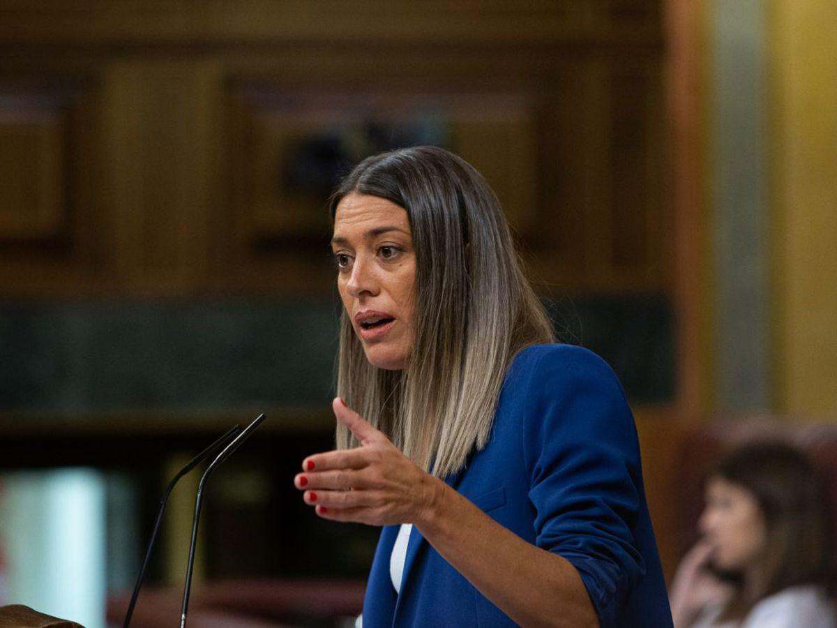 Míriam Nogueras durante una intervención en el Pleno del Congreso | Foto del Congreso de los Diputados