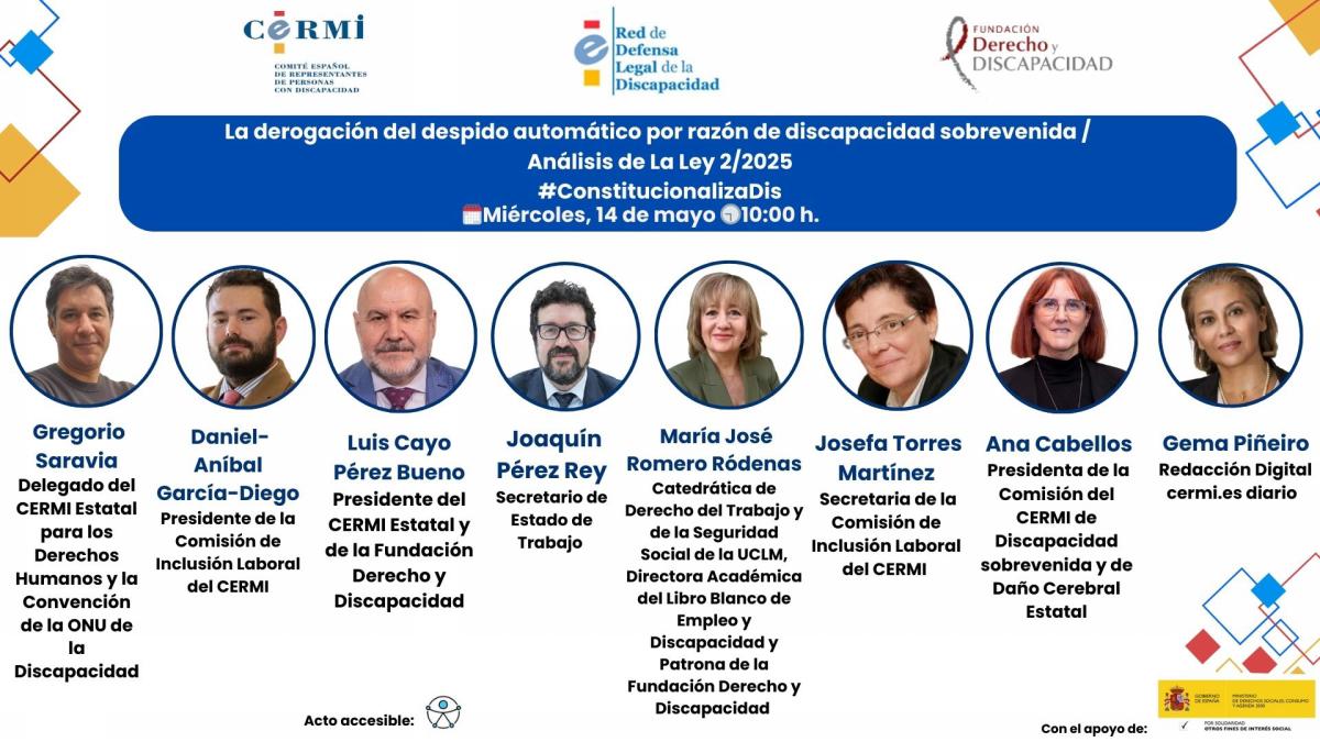Cartel del seminario | Foto de Cermi