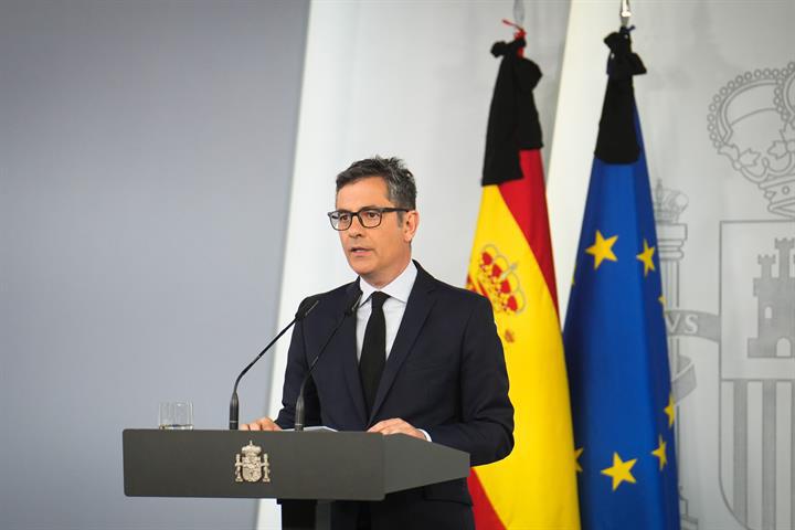 Bolaños en una comparecencia pública | Foto de La Moncloa