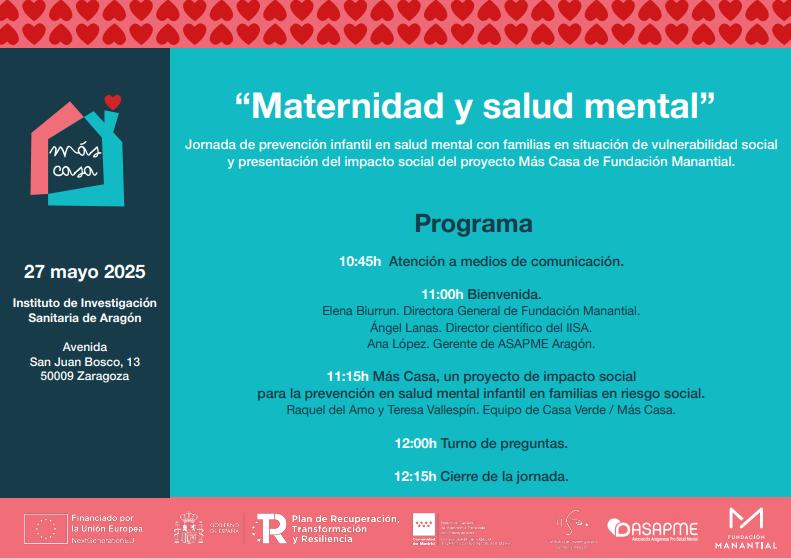 Cartel de la presentación | Imagen de Fundación Manantial y Asapme