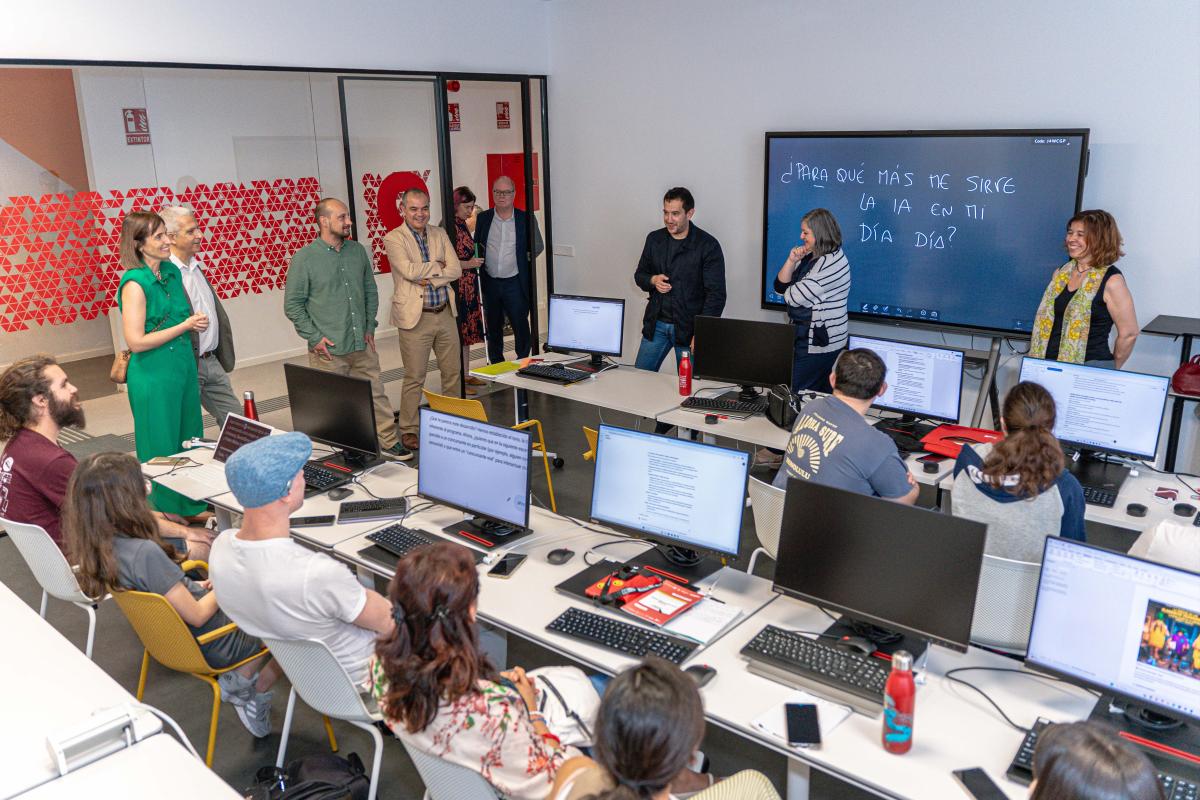 Imagen de una de las aulas de formación del programa Competencias Digitales Básicas de Generación D | Foto de Fundación ONCE