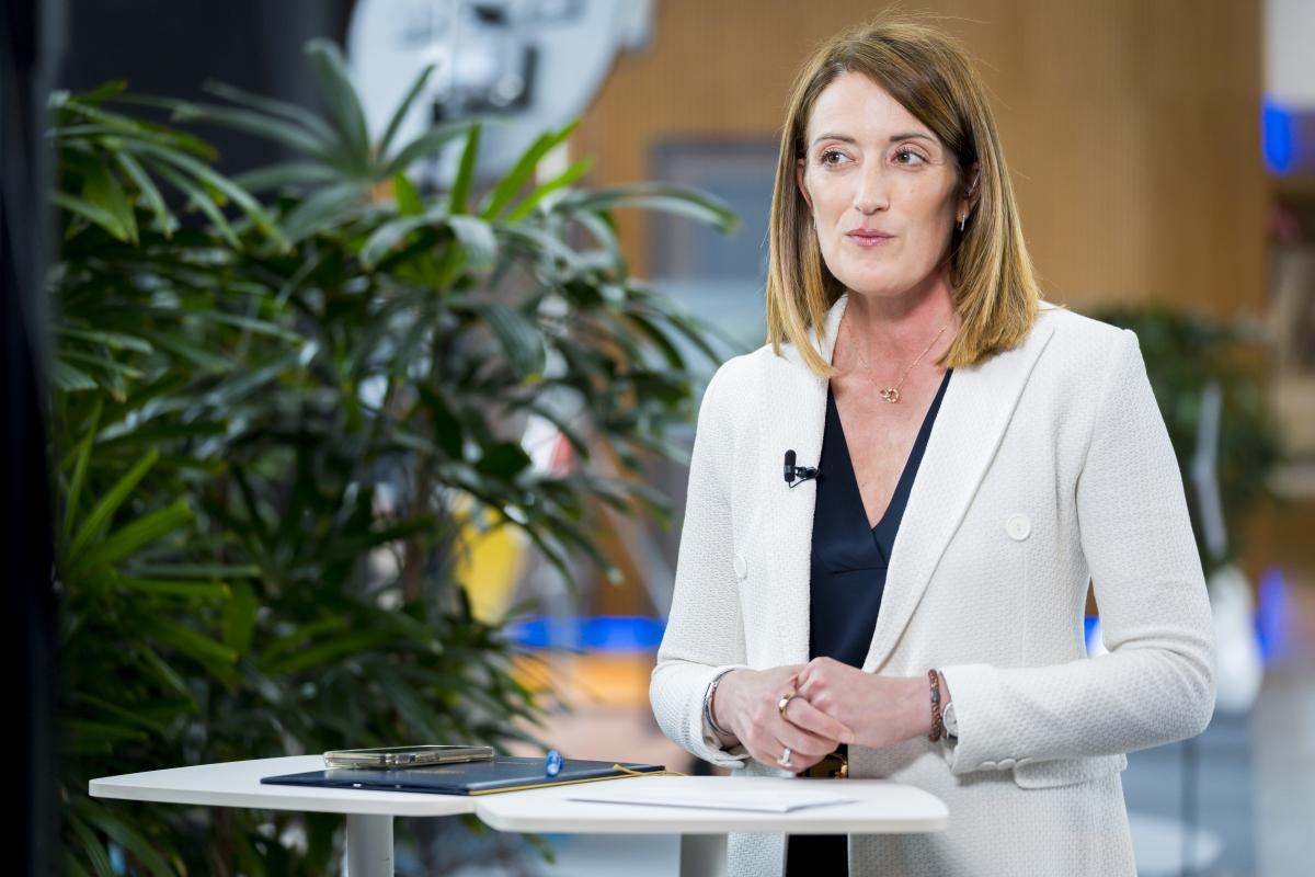 La presidenta del Parlamento Europeo Roberta Metsola | Foto de la UE