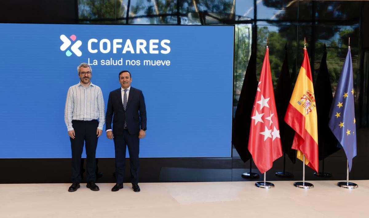 Javier Padilla y Eduardo Pastor en la sede de Cofares | Foto de Cofares