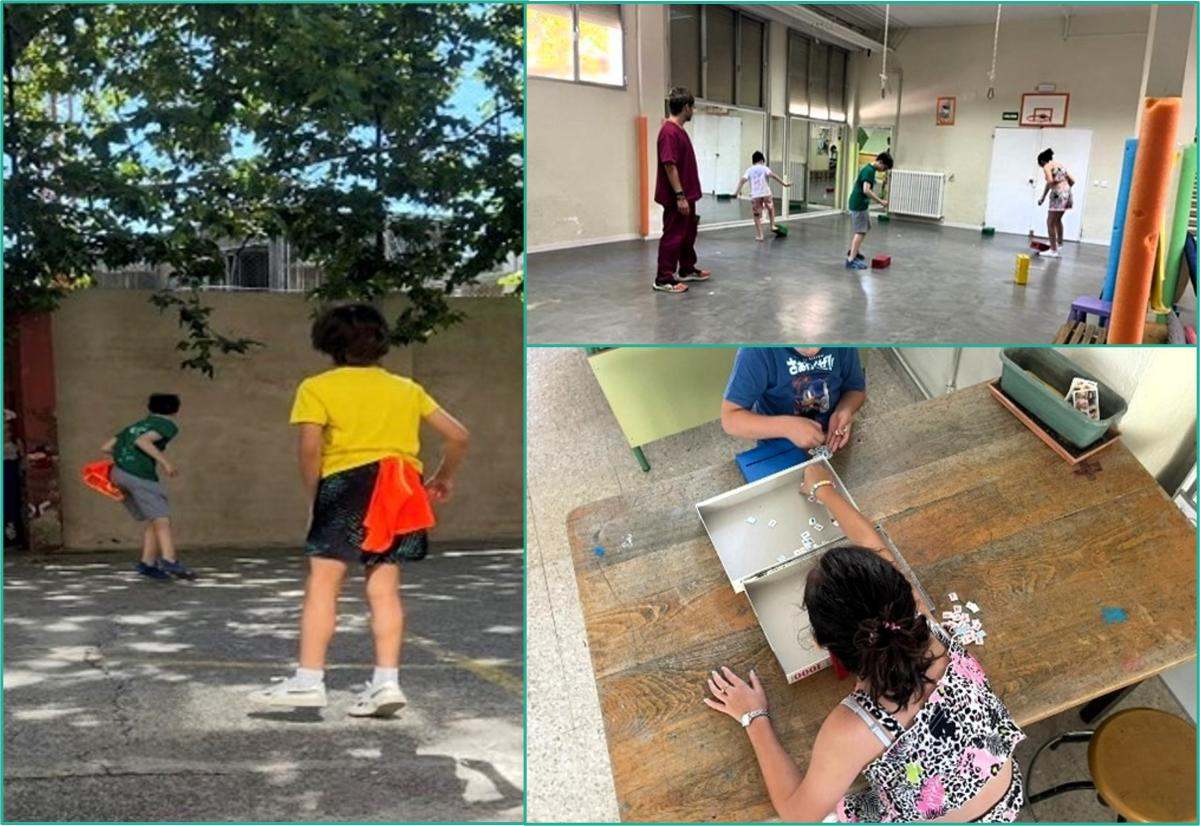 Algunos momentos de las actividades realizadas en el campamento
